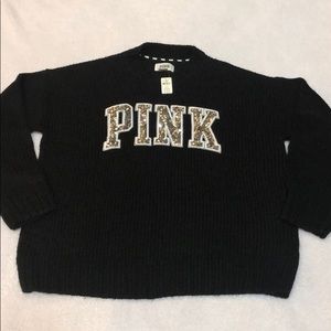 Pink bling sweater